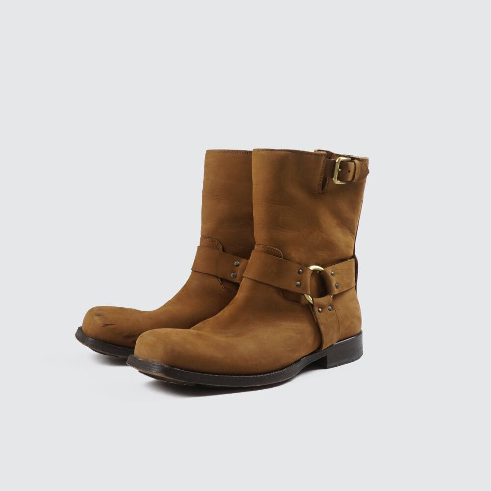 Dolce&Gabbana Suede Biker Boots/ Size 7/ Preowned
